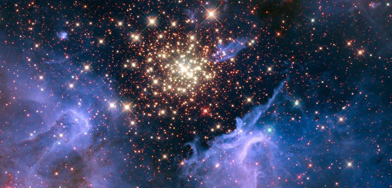 Фотография скопления звезд NGC 3603 Фотография скопления звезд NGC 3603