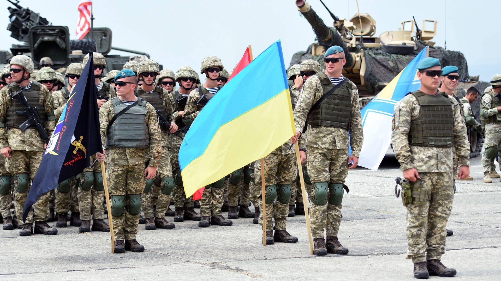 Военнослужащие армии Украины на открытии международных военных учений под эгидой НАТО - РИА Новости, 1920, 25.06.2022