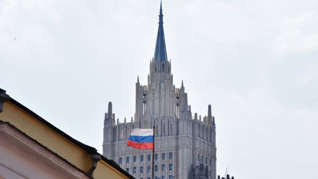 Здание министерства иностранных дел РФ. Архивное фото Здание министерства иностранных дел РФ. Архивное фото