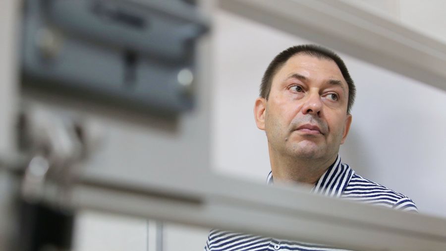 Руководитель портала РИА Новости Украина Кирилл Вышинский в зале апелляционного суда Херсонской области Украины. 6 августа 2018