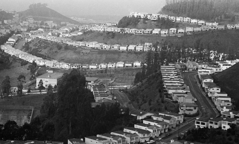 Вид американского поселка