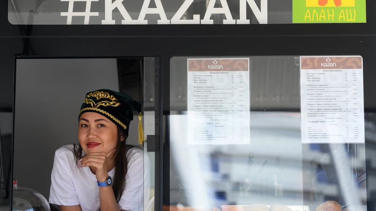 Участница фестиваля Гастрономическая карта России в Казани Участница фестиваля Гастрономическая карта России в Казани
