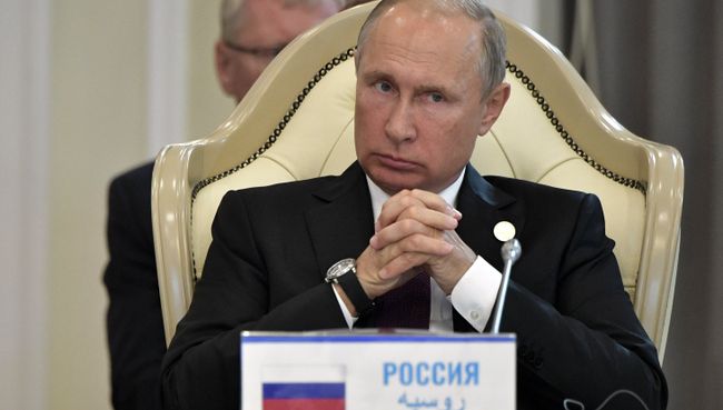 Владимир Путин на встрече глав государств-участников V Каспийского саммита в Актау. 12 августа 2018 Владимир Путин на встрече глав государств-участников V Каспийского саммита в Актау. 12 августа 2018