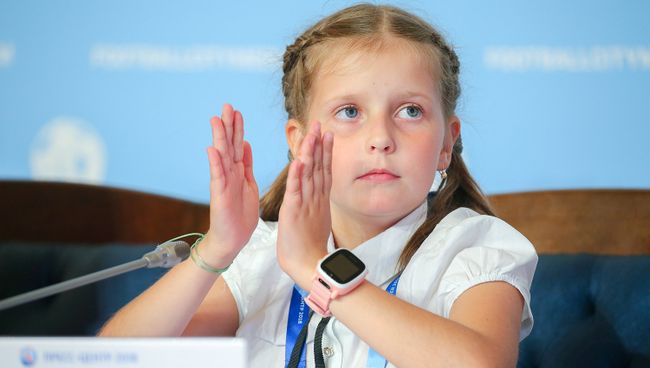 Волонтер Российского движения школьников Вера Баукина