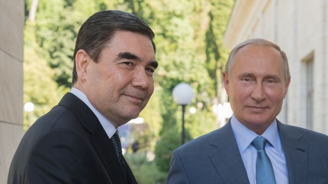 Президент РФ Владимир Путин и президент Туркменистана Гурбангулы Бердымухамедов Президент РФ Владимир Путин и президент Туркменистана Гурбангулы Бердымухамедов