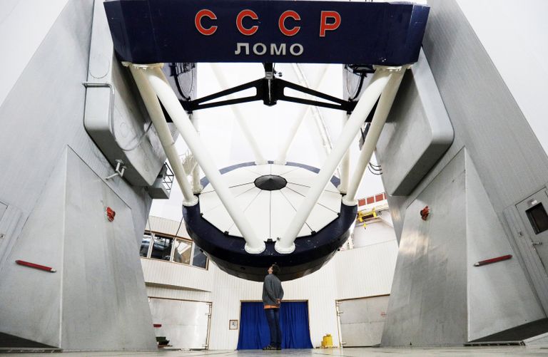 Большой телескоп азимутальный на территории Специальной астрофизической обсерватории Российской академии наук Большой телескоп азимутальный на территории Специальной астрофизической обсерватории Российской академии наук