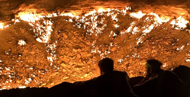 Газовый кратер Дарваза в Туркменистане Газовый кратер Дарваза в Туркменистане