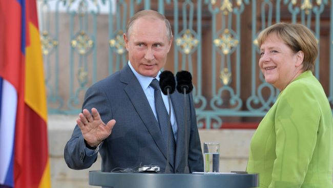 Рабочий визит президента РФ В. Путина в Германию