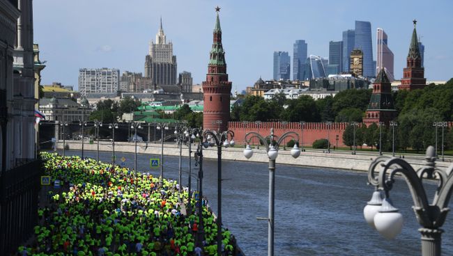 Благотворительный забег в Москве. Архивное фото Благотворительный забег в Москве. Архивное фото