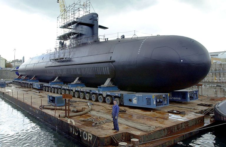 Подводная лодка O’Higgins класса Scorpene на верфи в Шербуре, Франция