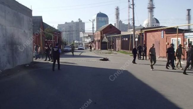 На месте нападения на сотрудников полиции Чеченской Республики. 20 августа 2018