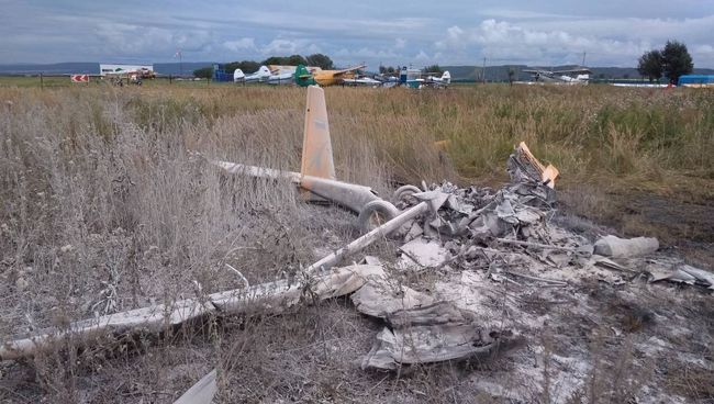 На месте крушения легкомоторного самолета Аэропракт А-22 в Красноярском крае. 22 августа 2018 На месте крушения легкомоторного самолета Аэропракт А-22 в Красноярском крае. 22 августа 2018