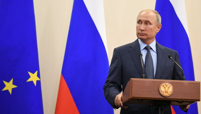 Президент РФ Владимир Путин на пресс-конференции по итогам встречи с президентом Финляндии Саули Ниинистё Президент РФ Владимир Путин на пресс-конференции по итогам встречи с президентом Финляндии Саули Ниинистё