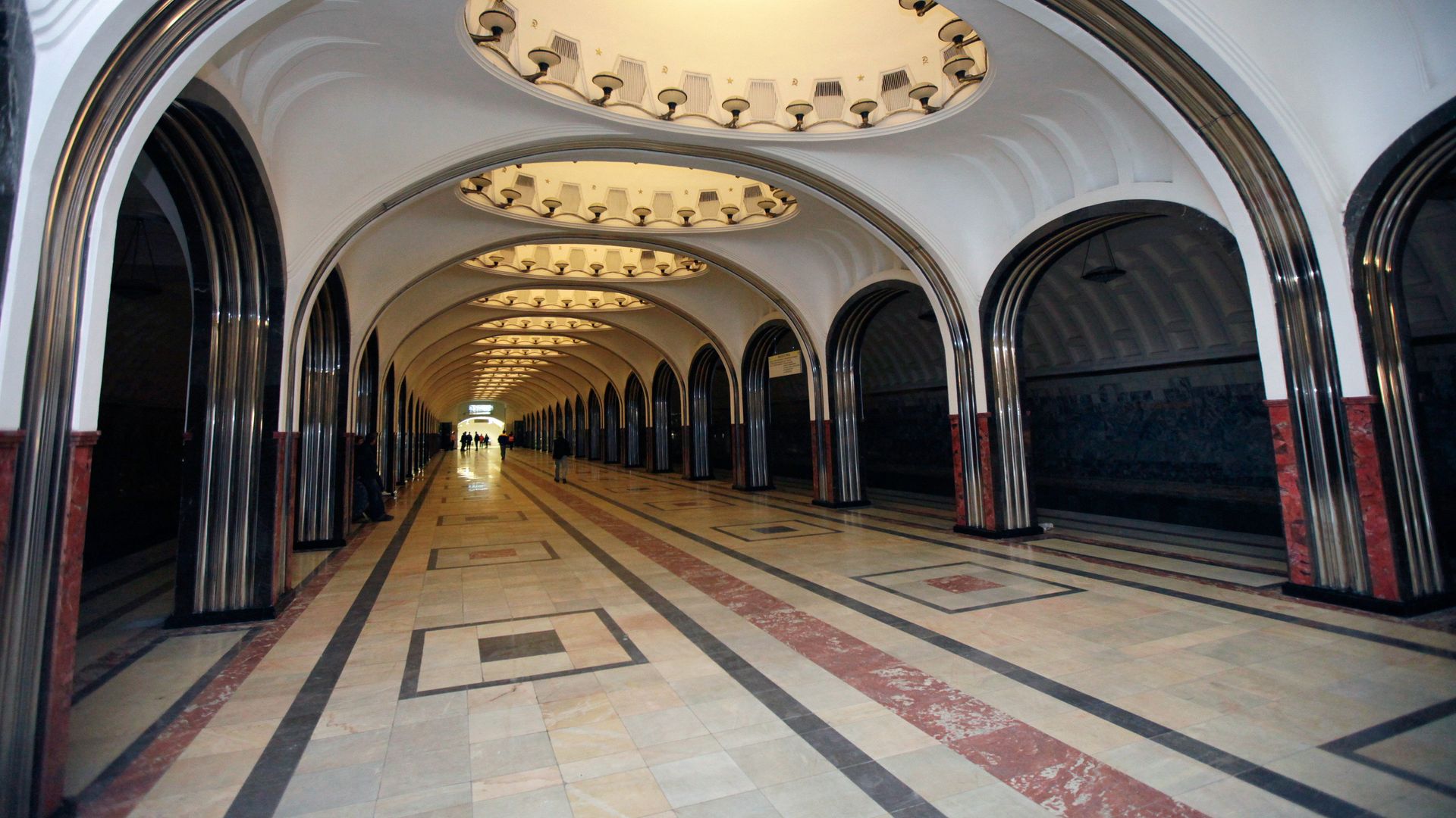 Станция московского метро Маяковская Станция московского метро Маяковская - РИА Новости, 1920, 11.12.2022
