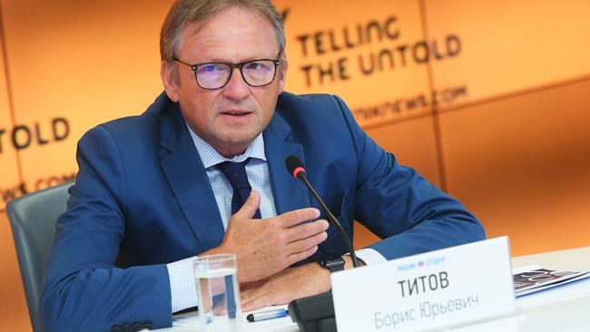 Уполномоченный при Президенте РФ по защите прав предпринимателей Борис Титов во время круглого стола в формате видеомоста Москва – Кишинев в ММПЦ МИА Россия сегодня. 28 августа 2018 Уполномоченный при Президенте РФ по защите прав предпринимателей Борис Титов во время круглого стола в формате видеомоста Москва – Кишинев в ММПЦ МИА Россия сегодня. 28 августа 2018