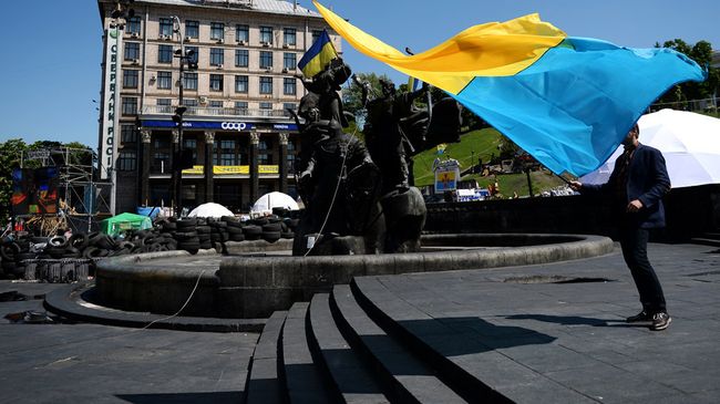 Флаг Украины, Киев. Архивное фото