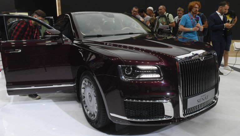 Журналисты на презентации автомобиля Aurus Senat на Московском международном автомобильном салоне 2018 Журналисты на презентации автомобиля Aurus Senat на Московском международном автомобильном салоне 2018