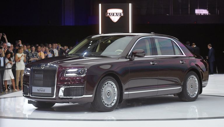 Презентация автомобиля Aurus Senat на Московском международном автомобильном салоне 2018 Презентация автомобиля Aurus Senat на Московском международном автомобильном салоне 2018