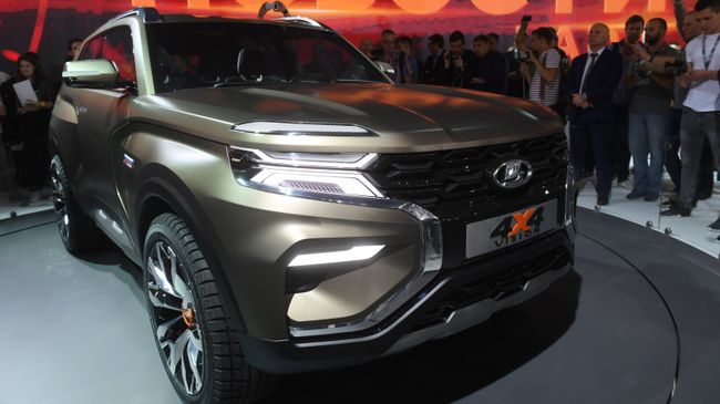 Автомобиль LADA 4x4 Vision на Московском международном автомобильном салоне 2018 Автомобиль LADA 4x4 Vision на Московском международном автомобильном салоне 2018