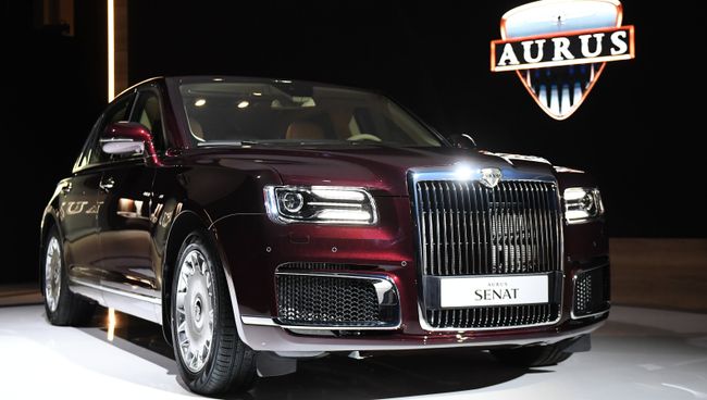 Автомобиль Aurus Senat на Московском международном автомобильном салоне 2018 Автомобиль Aurus Senat на Московском международном автомобильном салоне 2018