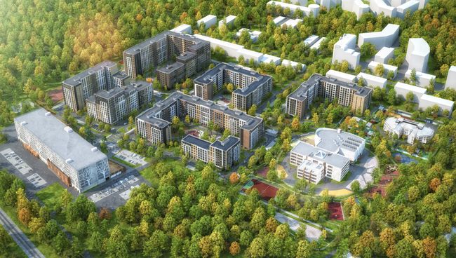 Проект ЖК Серебрица в Красногорске (рендер) Проект ЖК Серебрица в Красногорске (рендер)