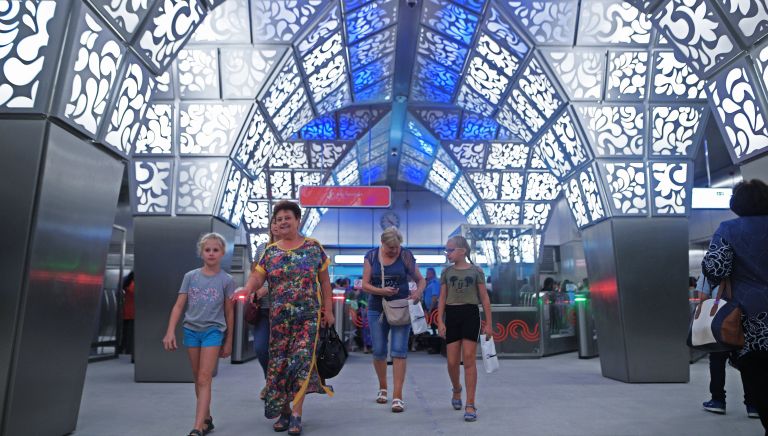 Мэр Москвы С. Собянин открыл участок Калининско-Солнцевской линии метро Мэр Москвы С. Собянин открыл участок Калининско-Солнцевской линии метро