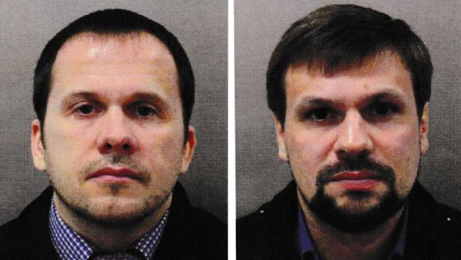 Подозреваемые в попытке убийства Сергея Скрипаля и его дочери Юлии Александр Петров и Руслан Боширов. Архивное фото Подозреваемые в попытке убийства Сергея Скрипаля и его дочери Юлии Александр Петров и Руслан Боширов. Архивное фото