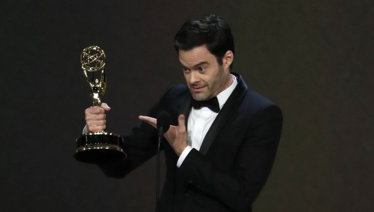 Билл Хейдер с наградой за лучшую мужскую роль в комедийном сериале Барри во время 70-й церемонии вручения награды Primetime Emmy Awards в Лос-Анджелесе Билл Хейдер с наградой за лучшую мужскую роль в комедийном сериале Барри во время 70-й церемонии вручения награды Primetime Emmy Awards в Лос-Анджелесе