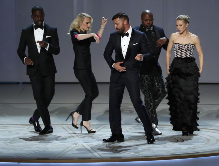 Рики Мартин во время 70-й церемонии вручения награды Primetime Emmy Awards в Лос-Анджелесе