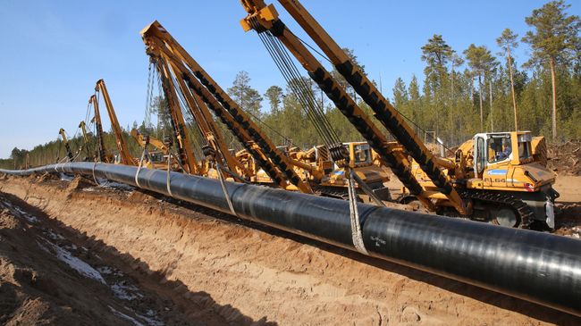 Строительство газопровода Сила Сибири. Архивное фото Строительство газопровода Сила Сибири. Архивное фото