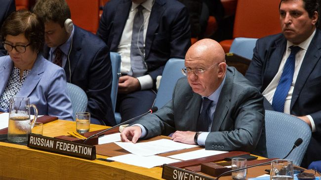Постоянный представитель РФ при Организации Объединённых Наций Василий Небензя. Архивное фото