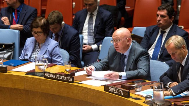 Постоянный представитель России при Организации Объединенных Наций Василий Небензя