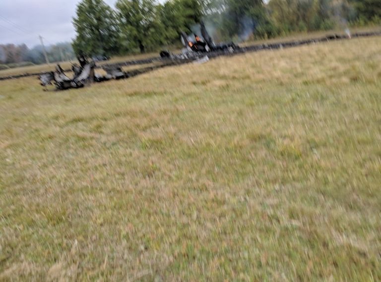 Место падения Миг-31 в Нижегородской области Место падения Миг-31 в Нижегородской области