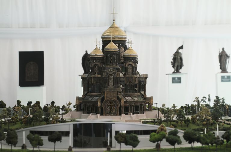 Макет главного храма Вооруженных Сил РФ в парке Патриот. 19 сентября 2018 Макет главного храма Вооруженных Сил РФ в парке Патриот. 19 сентября 2018