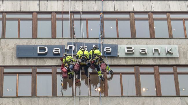 Здание Danske Bank. Архивное фото Здание Danske Bank. Архивное фото