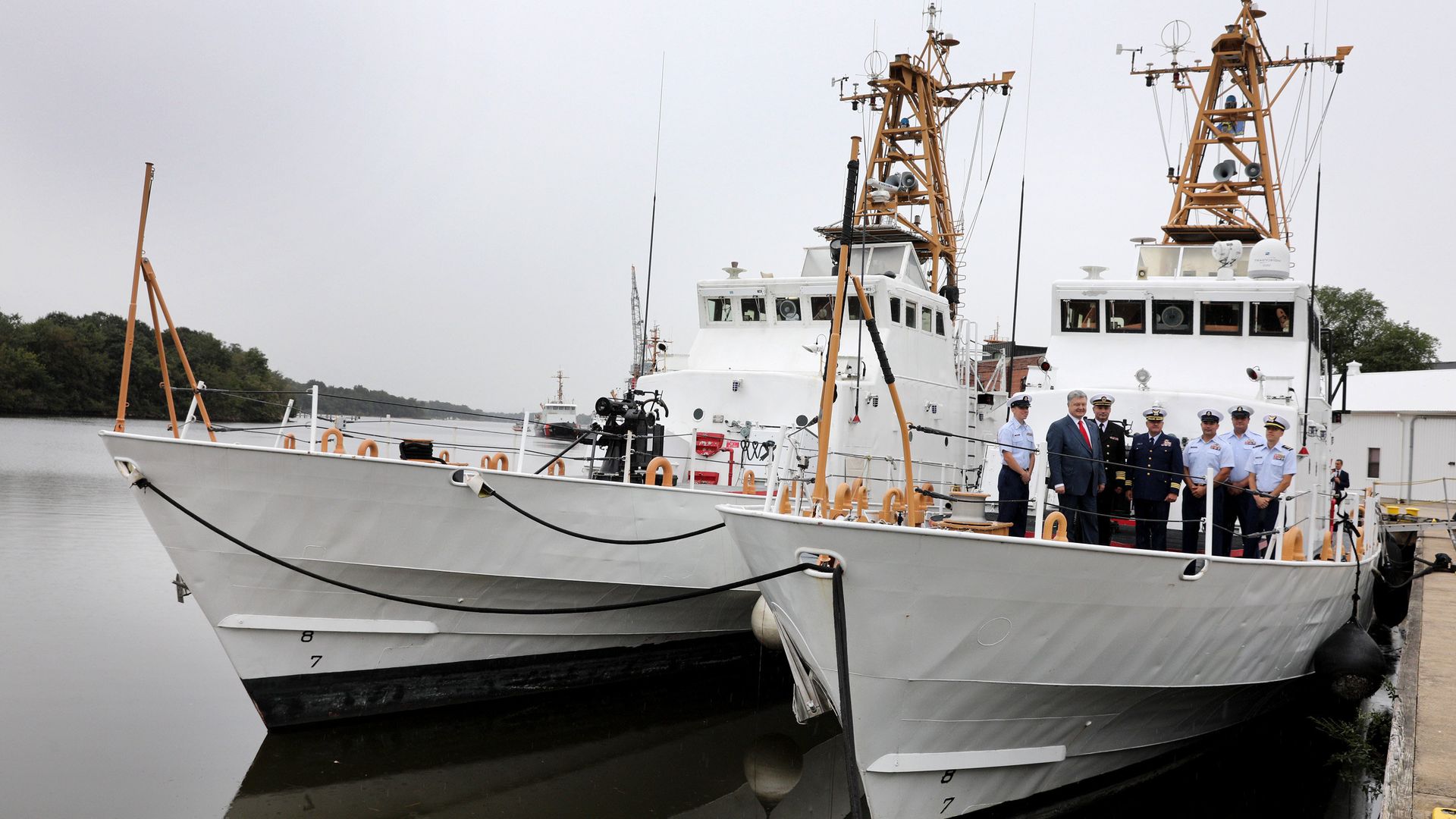 Церемония передачи Украине американских катеров Drummond и Cushing в Балтиморе Церемония передачи Украине американских катеров Drummond и Cushing в Балтиморе - РИА Новости, 1920, 07.03.2020