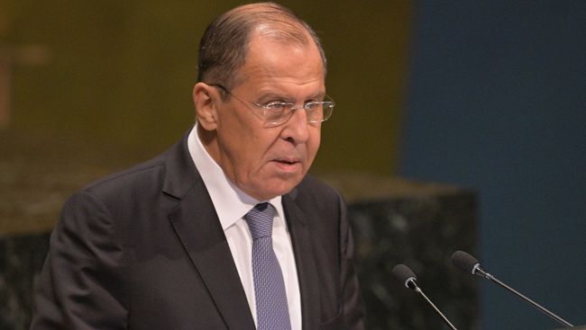 Министр иностранных дел России Сергей Лавров выступает на Генеральной Ассамблее Организации объединенных наций (ООН) в Нью-Йорке. 28.08.2018 Министр иностранных дел России Сергей Лавров выступает на Генеральной Ассамблее Организации объединенных наций (ООН) в Нью-Йорке. 28.08.2018