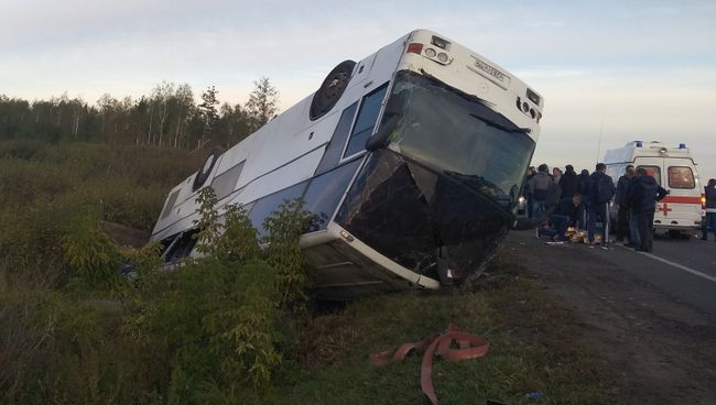 ДТП в городском округе Луховицы на трассе М-5 Урал, Московской области. 29 сентября 2018