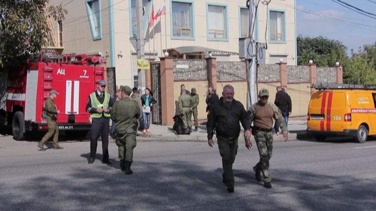 Кадры с места взрыва в Донецке    