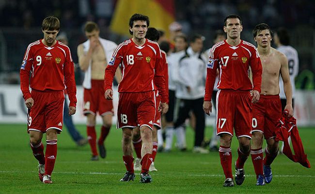 Дмитрий Сычев, Юрий Жирков, Константин Зырянов и Андрей Аршавин