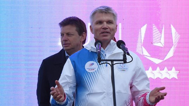 Старт эстафеты огня Универсиады-2019