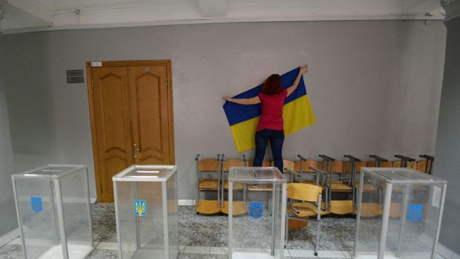 Избирательный участок в Киеве Избирательный участок в Киеве