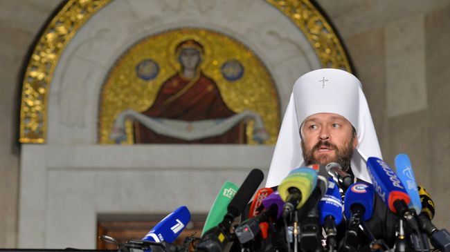 Митрополит Волоколамский, председатель Отдела внешних церковных связей Московского патриархата Иларион после заседания Священного синода РПЦ в Минске Митрополит Волоколамский, председатель Отдела внешних церковных связей Московского патриархата Иларион после заседания Священного синода РПЦ в Минске