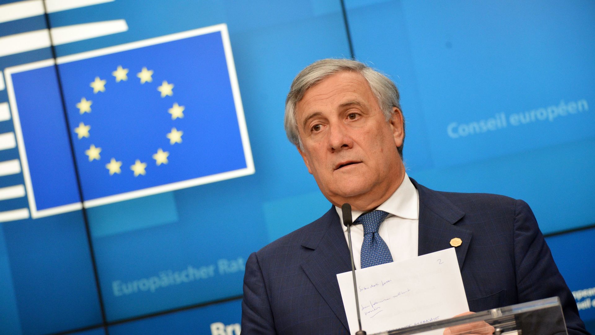 Председатель Европейского парламента Антонио Таяни Председатель Европейского парламента Антонио Таяни - РИА Новости, 1920, 19.02.2023