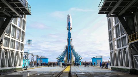 Ракета-носитель Союз-2.1а на космодроме Восточный