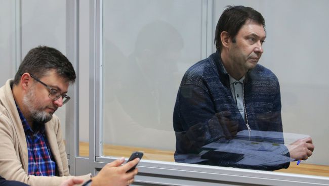 Руководитель портала РИА Новости Украина Кирилл Вышинский на заседании в Херсонском апелляционном суде. Архивное фото Руководитель портала РИА Новости Украина Кирилл Вышинский на заседании в Херсонском апелляционном суде. Архивное фото