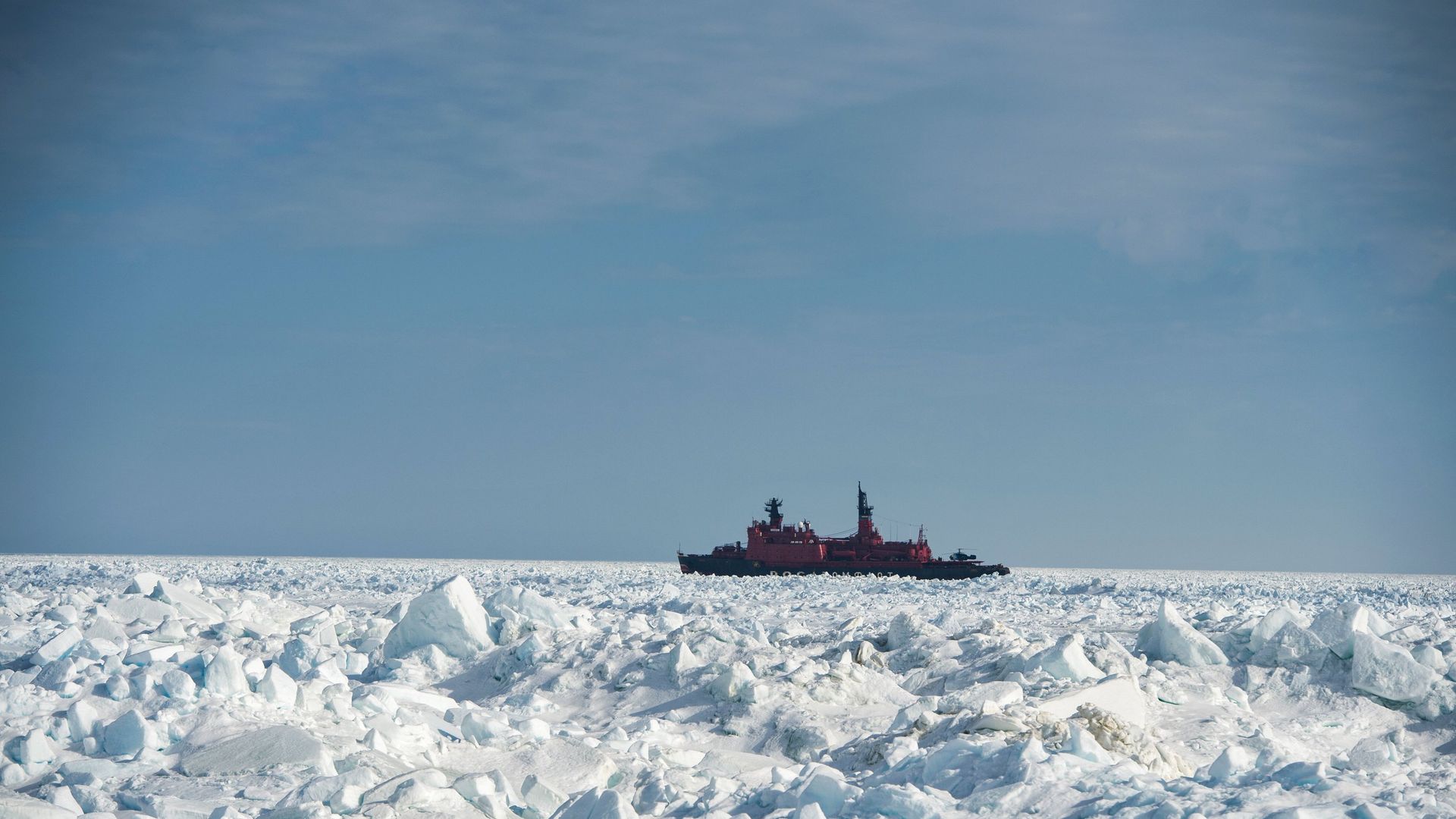 Атомный ледокол Ямал в Карском море Атомный ледокол Ямал в Карском море - РИА Новости, 1920, 04.09.2021