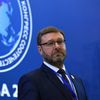 Председатель комитета Совета Федерации РФ по международным делам Константин Косачев на VI Всемирном конгрессе российских соотечественников, проживающих за рубежом. 31 октября 2018