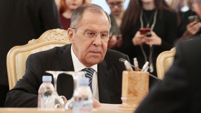 Министр иностранных дел РФ Сергей Лавров на встрече c генеральным секретарём ОБСЕ Томасом Гремингером Министр иностранных дел РФ Сергей Лавров на встрече c генеральным секретарём ОБСЕ Томасом Гремингером