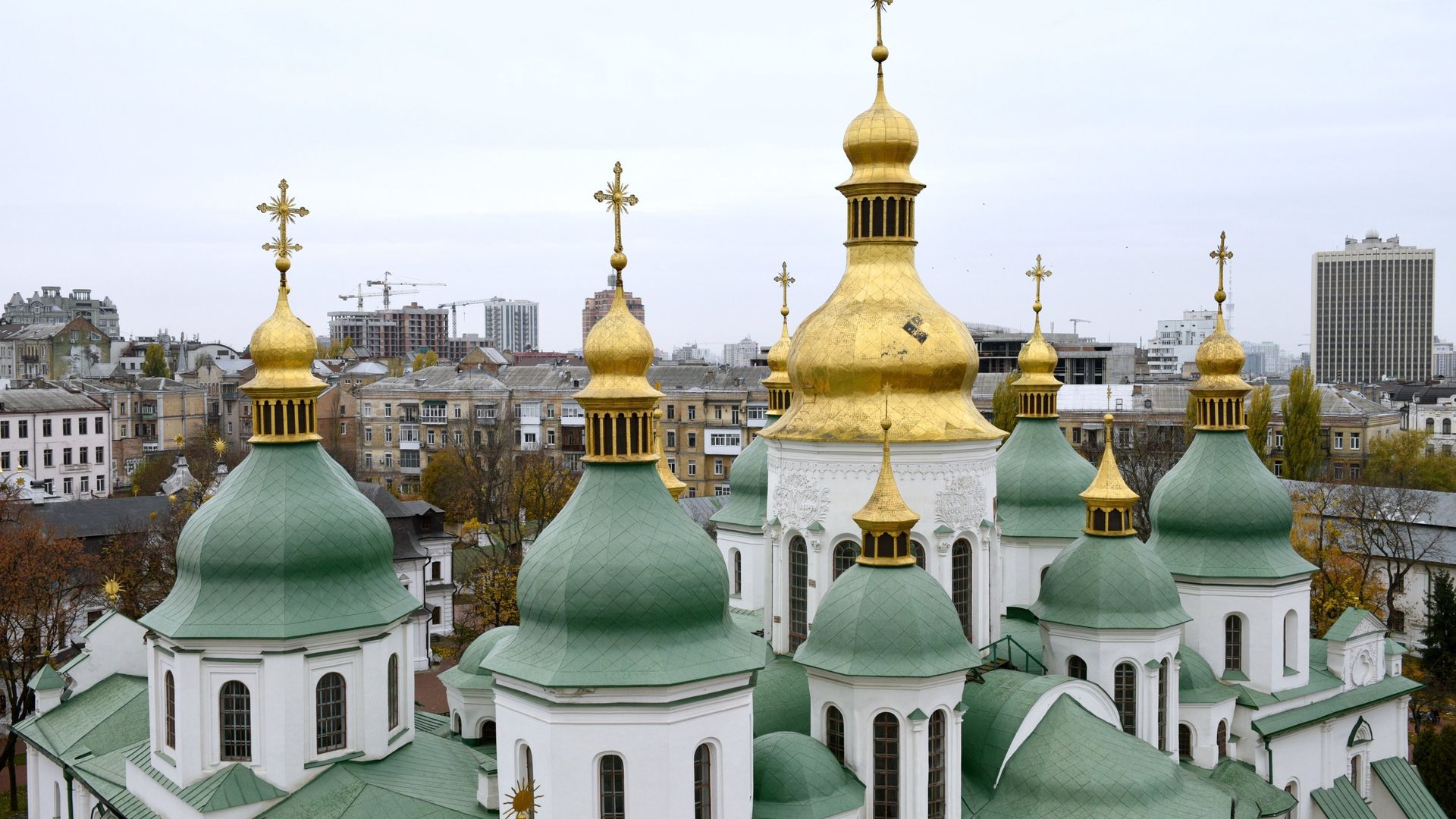 Купола Софийского собора в Киеве - РИА Новости, 1920, 18.01.2022